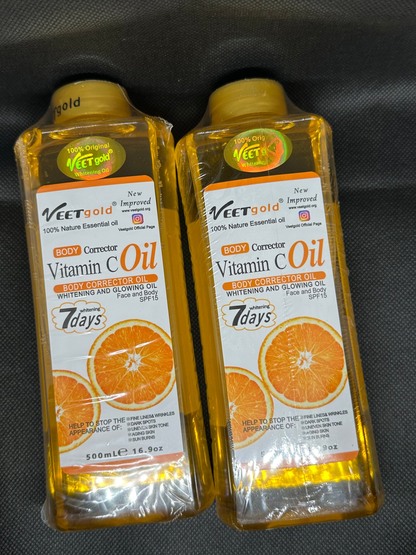 Veet gold vitamin c body corrector oil 500ml