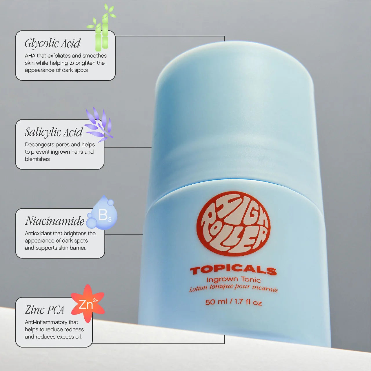Topicals ingrown tonic roller