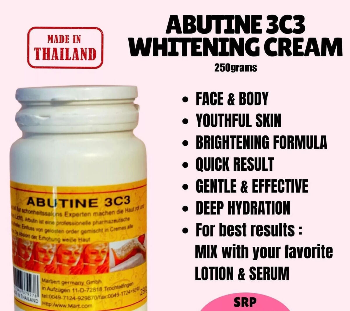 Abutine 3C3 alpha arbutin boosting lotion