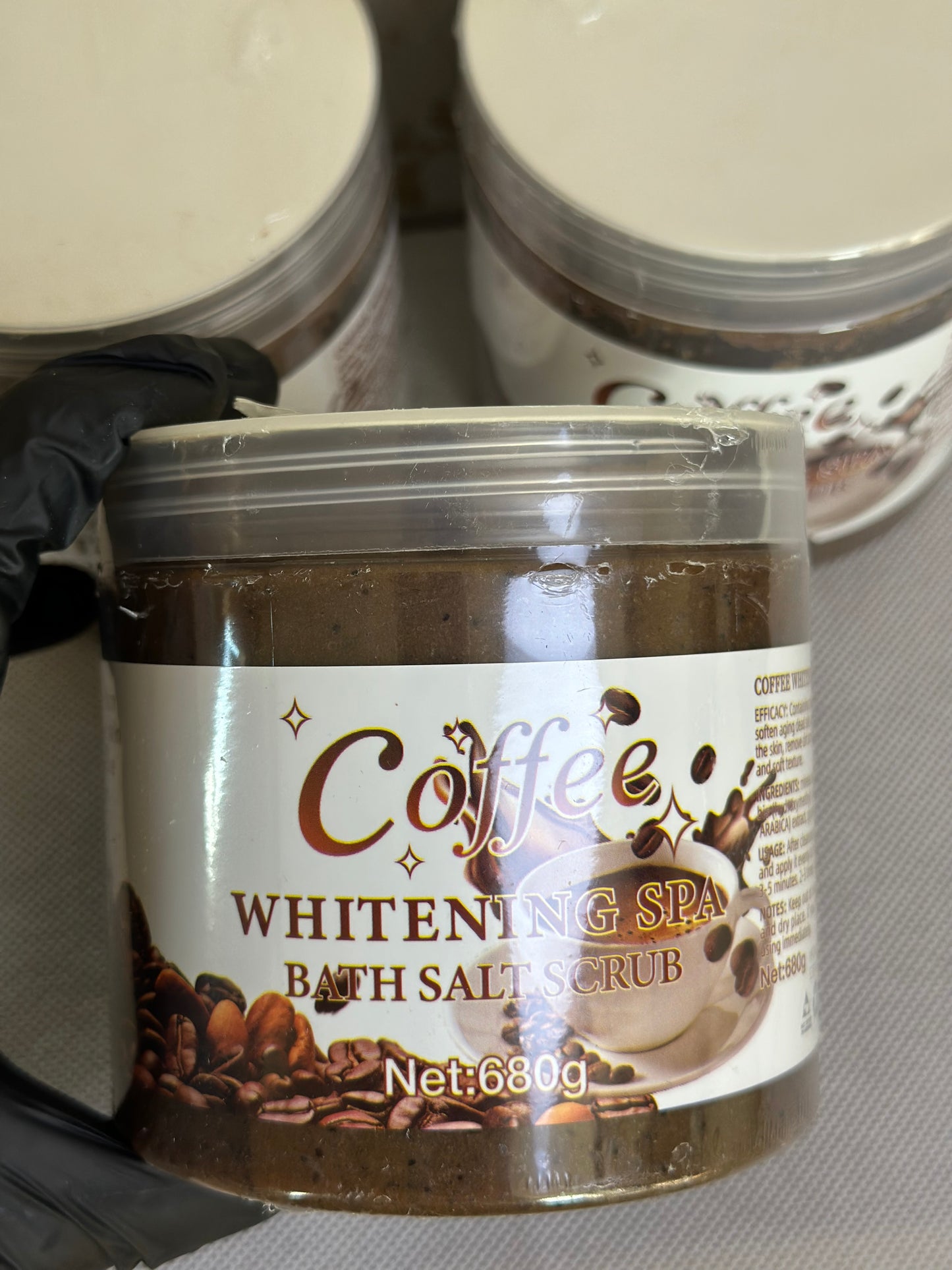 Coffee whitening bath salt scrub 680g