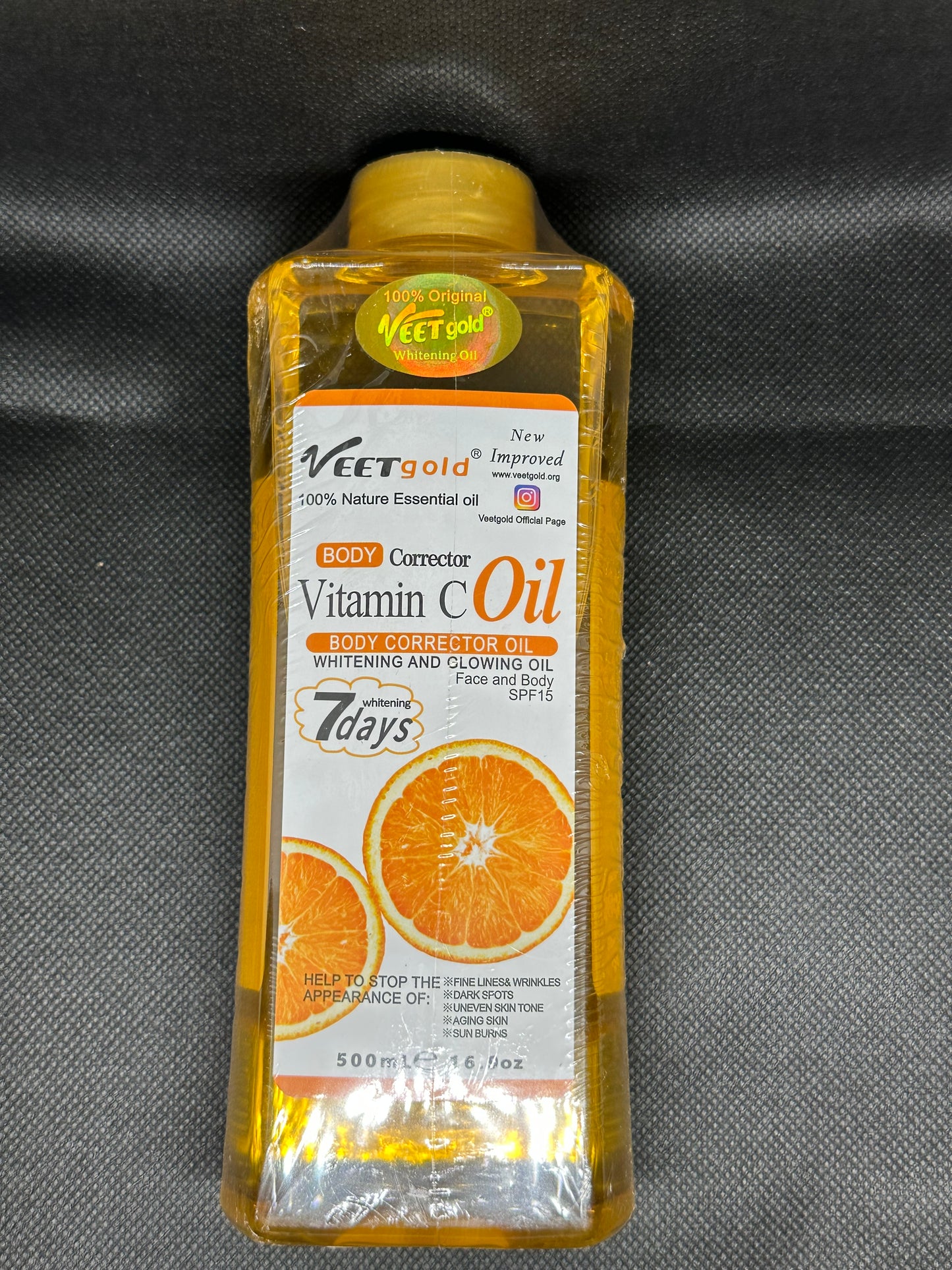 Veet gold vitamin c body corrector oil 500ml