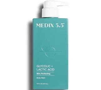Medix 5.5 glycolic and lactic acid body wash 444ml