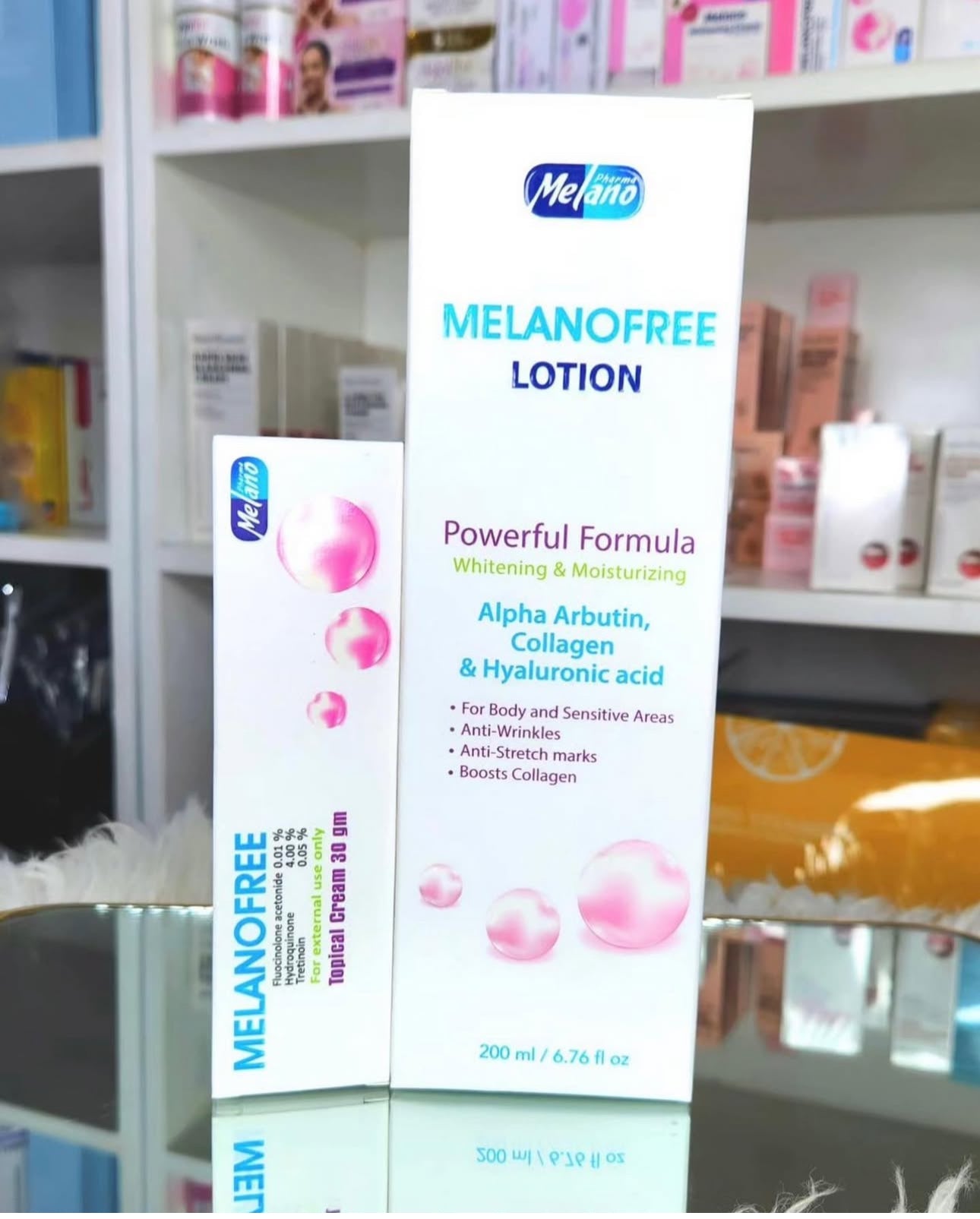 Melanofree cream 30g and melanofree lotion 200ml