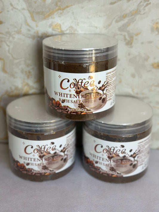 Coffee whitening bath salt scrub 680g