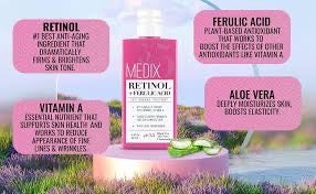 Medix 5.5 retinol and ferulic acid body lotion 444ml